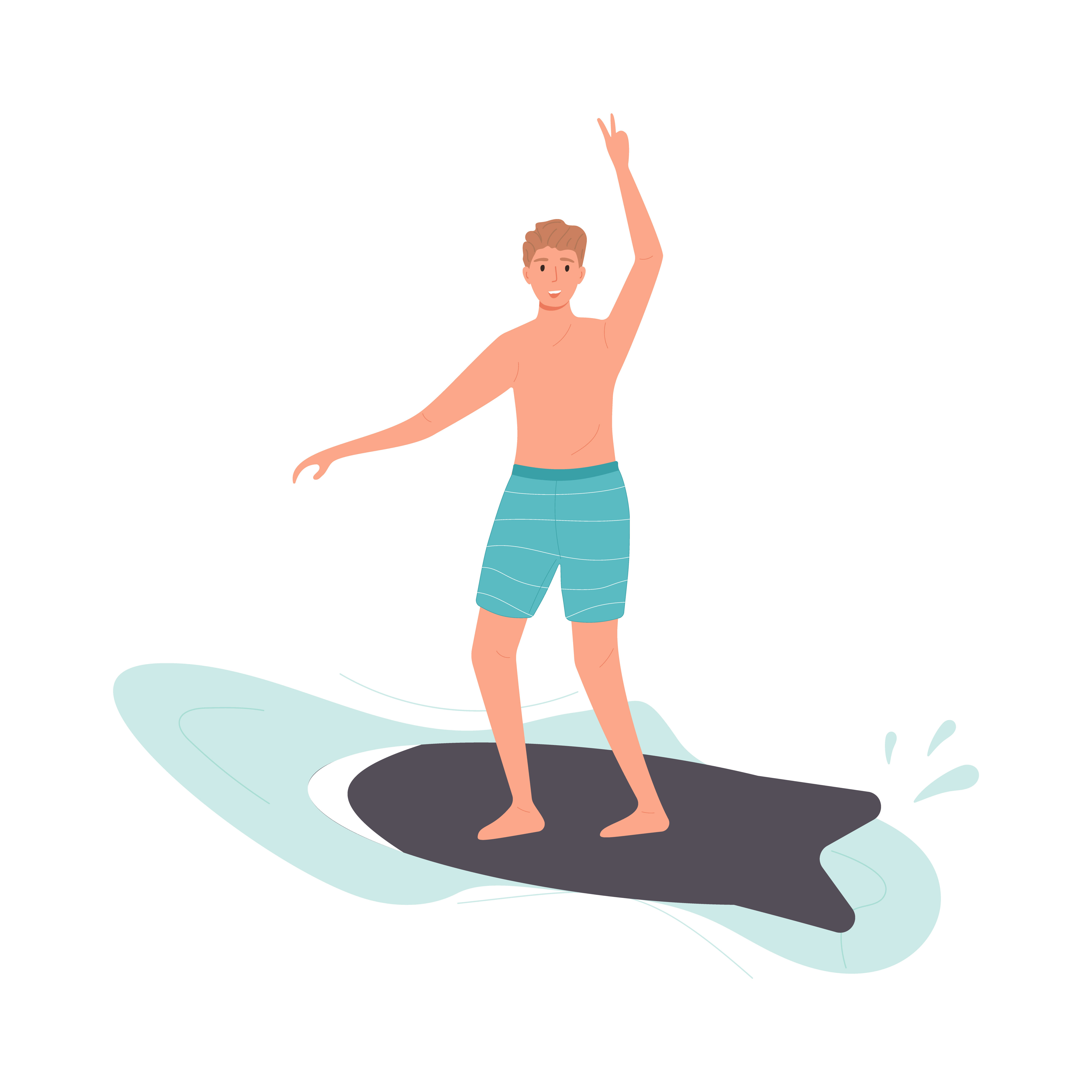 Man at beach